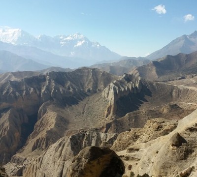 Upper Mustang Valley View from Helicopter